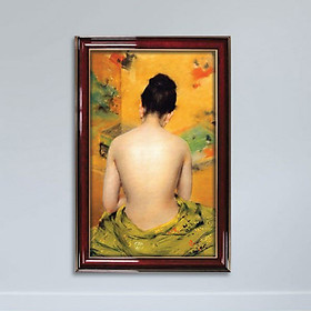 Tranh Trang Trí Phòng Ngủ Bán Nude Canvas W1147 (Size