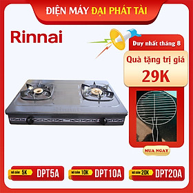 Hình ảnh Bếp gas đôi dương Rinnai RV-375G(N) (Xám)