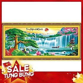 Mua Tranh thêu chữ thập Tùng nghênh khách 222986