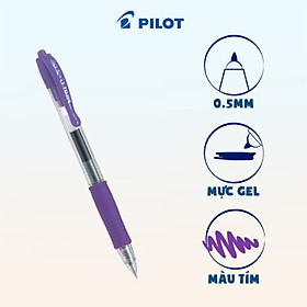 Bút gel Pilot G-2 mực tím BL-G2-5-V