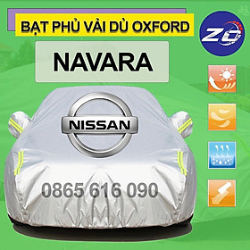 Bạt trùm xe ô tô bán tải NISSAN NAVARA vải dù oxford cao cấp áo trùm che phủ xe hơi, bạc phủ xe hơi oto