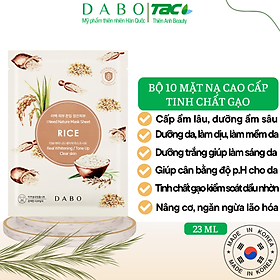 Bộ 10 miếng Mặt nạ Tinh chất Gạo cao cấp – DABO I NEED NATURE RICE