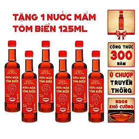 Thùng 6 chai nước mắm tôm biển Làng Chài Xưa 525ml Hồng Ngọc Đại Dương 300 năm truyền thống