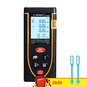 Mua Máy Đo Khoảng Cách Bằng Laser 60m SNDWAY SW-M60 Tặng Kèm 02 Đèn LED USB - Hàng Chính Hãng