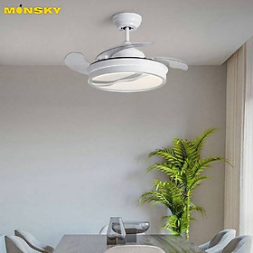 Mua Đèn quạt trần MONSKY ALTOP cánh cụp xòe 3 chế độ ánh sáng sang trọng - kèm điều khiển từ xa tiện dụng.