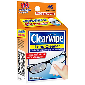 Hộp Khăn Lau Kính Clearwipe - Clearwipe Lens Cleaner (10 Cái/Hộp)