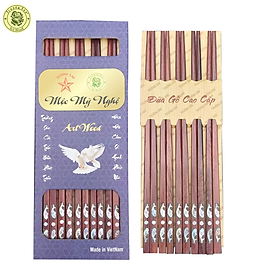 Mua Đũa Gỗ Cẩm Lai Cẩn CAO CẤP Các Loại - Đồ Gỗ Nhà Bếp Thương Hiệu Trường Sơn (10 Đôi / Hộp)