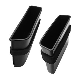Door Side Storage Box Interior Accessories Handle Pocket Armrest Phone Container Vehicle Spare Parts Direct Replacement Black