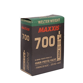 Ruột Xe Đạp 700×23/32C 48mm Van Nhỏ (Presta) MAXIS Bicycle Tube Welter Weight