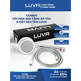 Mua Combo vòi hoa sen Luva VS4 kèm dây sen Luva GK2  inox 304  lõi đồng  dài 1.5m  BH 1 năm đổi lỗi 30 ngày