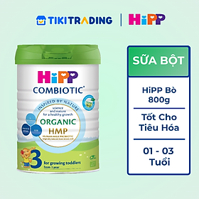 Sữa bột công thức HiPP Organic Combiotic 800g Số 03 cho bé từ 1 -3 tuổi