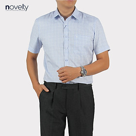 Áo sơ mi nam ngắn tay Novelty Regular fit hoa văn NSMMINMTCR220924N