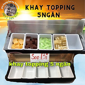 Mua Khay đựng topping  trân châu  thạch chuyên dụng cụ pha chế trà sữa  bartender khay 4 ngăn  5 ngăn  6 ngăn