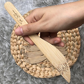 Mua Muỗng Tre - Nĩa Bằng Tre - Dao Khắc Sẵn Logo The Sgnese | Tre Việt