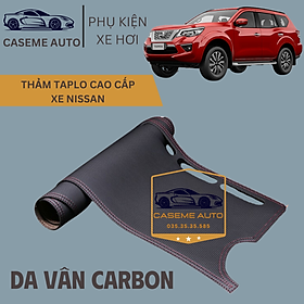 [NISSAN] Thảm Taplo 3 Lớp Dành Cho Các Xe Hãng NISSAN, Da Vân Carbon Cao Cấp - Hàng Chính Hãng - Nissan Navara - 2017