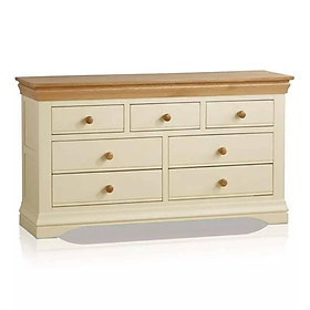 Mua Tủ Ngăn Kéo 3+4 Country Cottage Gỗ Sồi Ibie BSK34COUO - Trắng (140 x 42 cm)