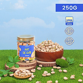Hạt Dẻ Cười Mỹ Rang Muối không tẩy trắng (hũ 250gr)