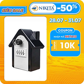 Mua Hộp đựng chìa khóa mã số treo tường Hình ngôi nhà - Két sắt mini  dùng cho Homestay  lockbox  chung cư  cất giữ nữ trang  thẻ ATM - Chất liệu Thép không gỉ - Chính hãng NIKITA