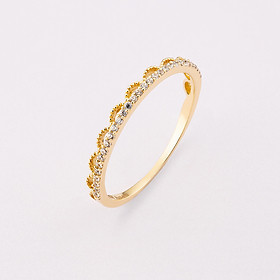 Nhẫn nữ vàng 10k Huy Thanh Jewelry NLF08 size 12