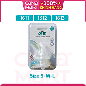 Set 2 núm ti cho bình miệng rộng Pur Comfort Feeder size L 1313