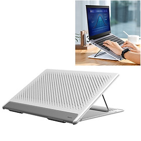 Mua Đế máy tính xách tay với 5 nấc điều chỉnh  gập gọn và tản nhiệt Baseus (màu đen và xám)- Hàng chính hãng - giao màu ngẫu nhiên