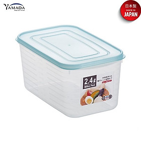 Hộp đựng thực phẩm YAMADA 2.4L, nắp mềm chịu được nhiệt từ -20 ~ 140°C - nội địa Nhật Bản