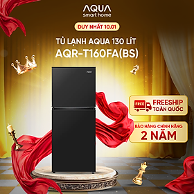 Tủ lạnh AQUA ngăn đá trên 130L AQR-T160FA(BS) - Freeship toàn quốc - Hàng chính hãng - Bảo hành 2 năm