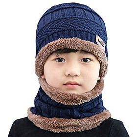 Mũ len kèm khăn quảng cổ NSTM cho bé