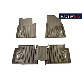 Thảm lót sàn xe ô tô Toyota Highlander 2009+2014, đến nay chất liệu nhựa TPE đúc khuôn cao cấp nhãn hiệu Macsim 3W,màu be..
