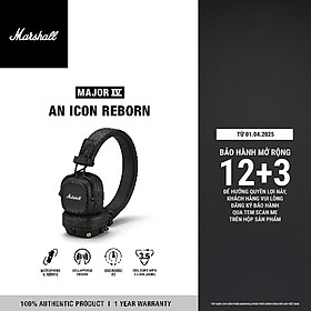 Mua Tai nghe Bluetooth Marshall Major IV - 80 giờ nghe nhạc không dây - Hàng chính hãng