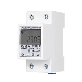 AC 230V Single Phase Energy Meter Without Backlight DDS662