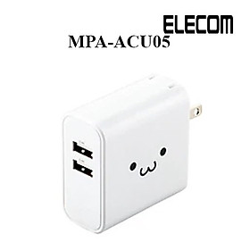 Mua Củ sạc 2 cổng USB-A 24W ELECOM MPA-ACU05 - Hàng chính hãng