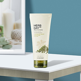 The Face shop Daily Herbal MASTER BLENDING Mung Bean & Wormwood Foaming Cleanser 170ml