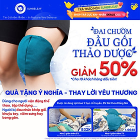 Đai Chườm Đầu Gối Thảo Dược Sunbeleaf - Giảm Đau Nhức, Sưng Tấy Các Khớp Cho Người Vận Động Thể Thao, Lao Động Chân Tay