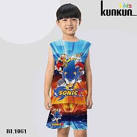 Đồ bộ bé trai thun lạnh in hình Sonic KunKun Kid TP1007-1061-1051& BL1061