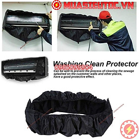 Mua Áo rửa máy lạnh bạt trùm kín túi bảo dưỡng điều hoàn mẫu ôm trọn thân máy - túi xịt rửa vệ sinh treo tường  âm trần