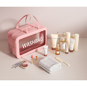 Hình ảnh Túi Đựng mỹ Phẩm Hai Ngăn Bamozo Washbag Có Tay Cầm Tiện Dụng