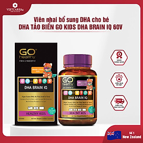 Viên Nhai Bổ Sung DHA Cho Bé New Zealand Go Kids DHA Brain IQ 60 Viên | Phát Triển Não Bộ - Thị Giác - Nhập Khẩu Chính Hãng