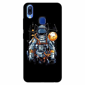 Ốp lưng in cho Vivo Y91 Phi Hành Gia Mặt Trăng
