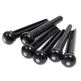 A Set of Folk Guitar Bone Bridge Pins Saddle Nut