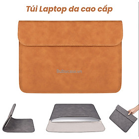 Túi Da Kháng Nước Cao Cấp Dành Cho Macbook Laptop, Chống sốc