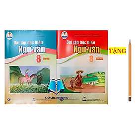 Sách - Combo Bài tập đọc hiểu ngữ văn 8 - tập 1 + 2 ( cánh diều )