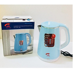 Mua Bình đun siêu tốc Thái Lan Jiplai 304 - Ấm siêu tốc 2.5L chống giật tư ngắt 2 lớp inox và nhựa