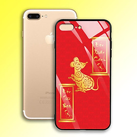 Ốp Lưng Mạ Màu Vàng Ánh Kim cho điện thoại Iphone 7 Plus / 8 Plus - 03004 7986 MOUSE06 - Chuột Vàng 2020 - Hàng Chính Hãng