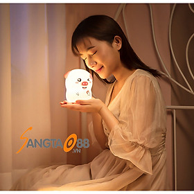 Đèn cảm ứng chạm để bàn thông minh hình chú heo bắn tim WH-A09