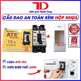 Mua Aptomat an toàn aptomat ATE 15A 20A 30A kèm vỏ - không vỏ - Át MCCB CB  Át ATE  hàng chính hãng Điện lạnh Thuận Dung