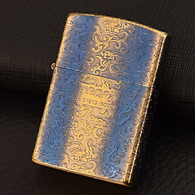 Mua Vỏ Hột Quẹt Bật Lửa Xăng Đá Zorro Z92017B Họa Tiết Hoa Văn In Logo - Dùng Xăng Bấc Đá Cao Cấp