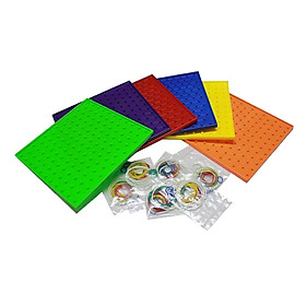 6-Color Threading Plate Creative Plate Kindergarten Educational Toy Age 3+
