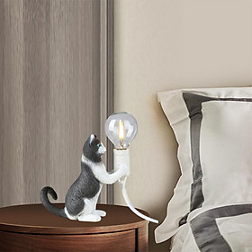 Cute Cat Desk Lamp Novelty Reading Light Bedside Dorm Vanity Sconces Indoor