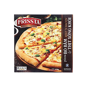 Pizza thịt bò bằm và thịt xông khói Frissta
